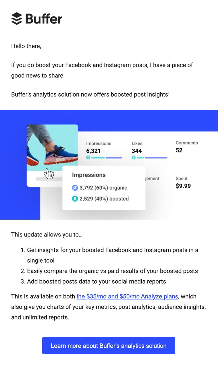 buffer customer expansion email