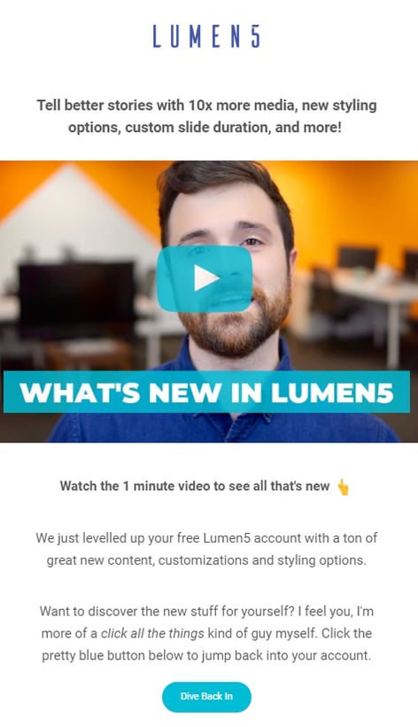 lumen5 winback email