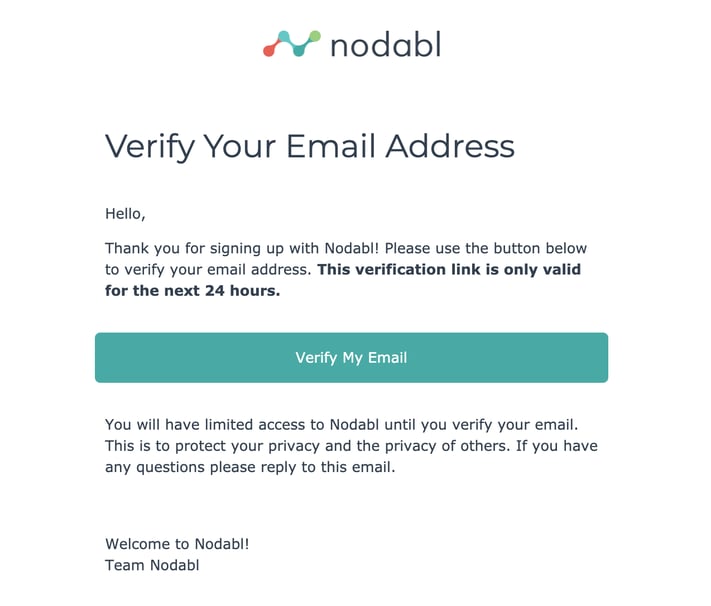 nodabl welcome email 1