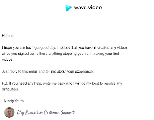 wave winback email