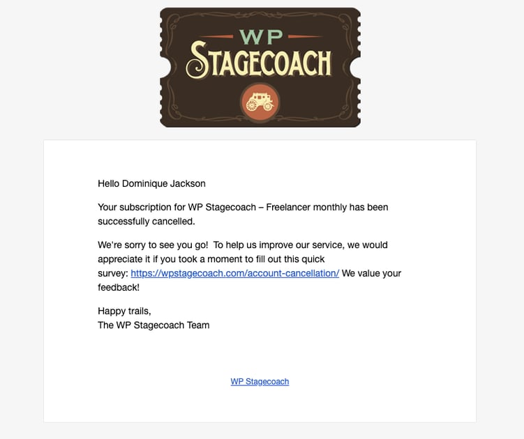 wp stagecoach free trial email