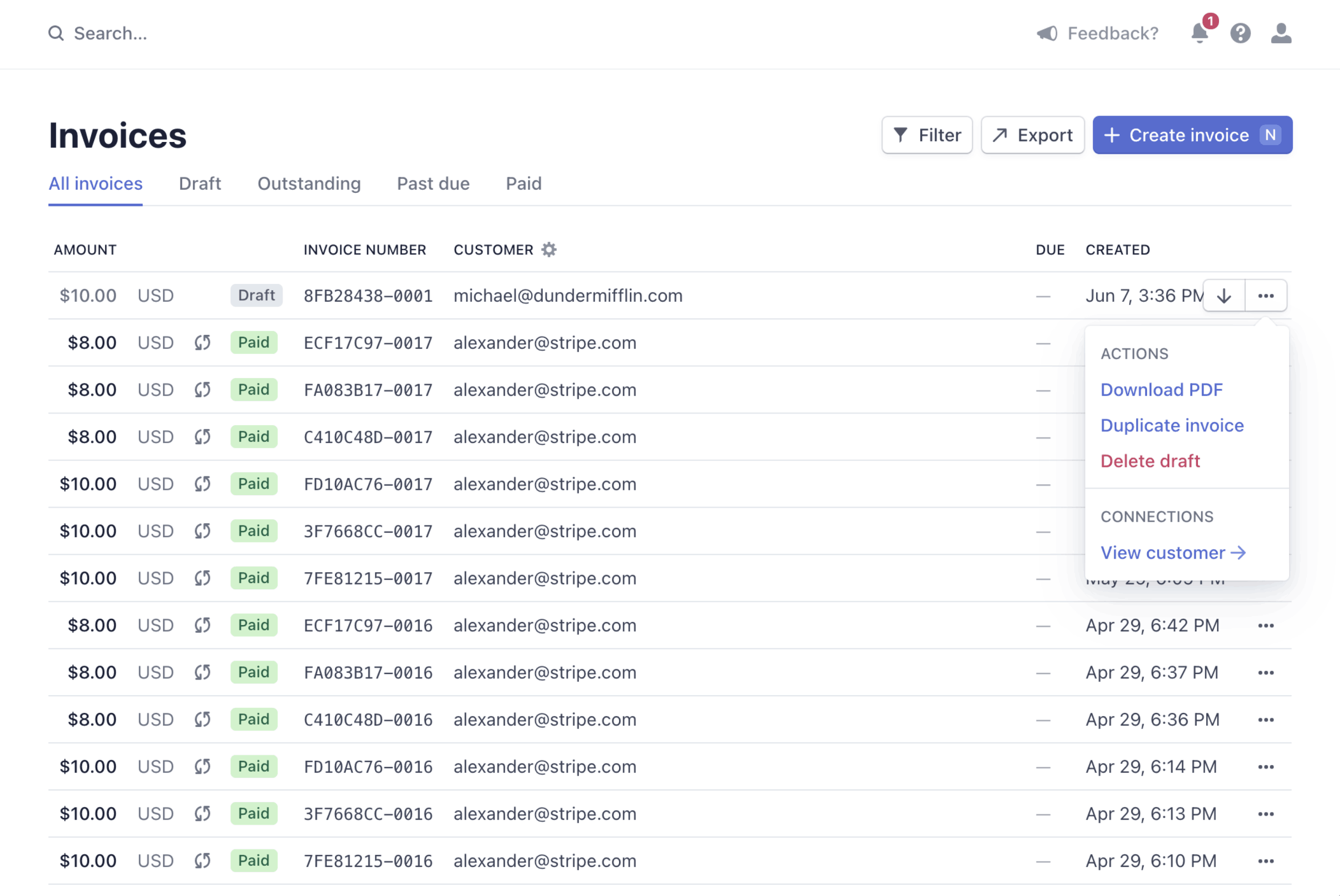 Stripe Billing