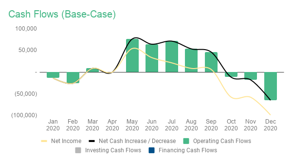 cash flows base case