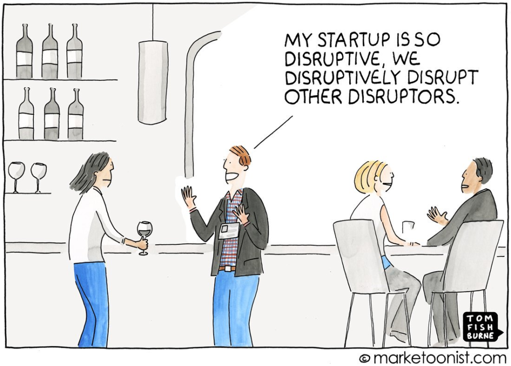 disruptive startup comic